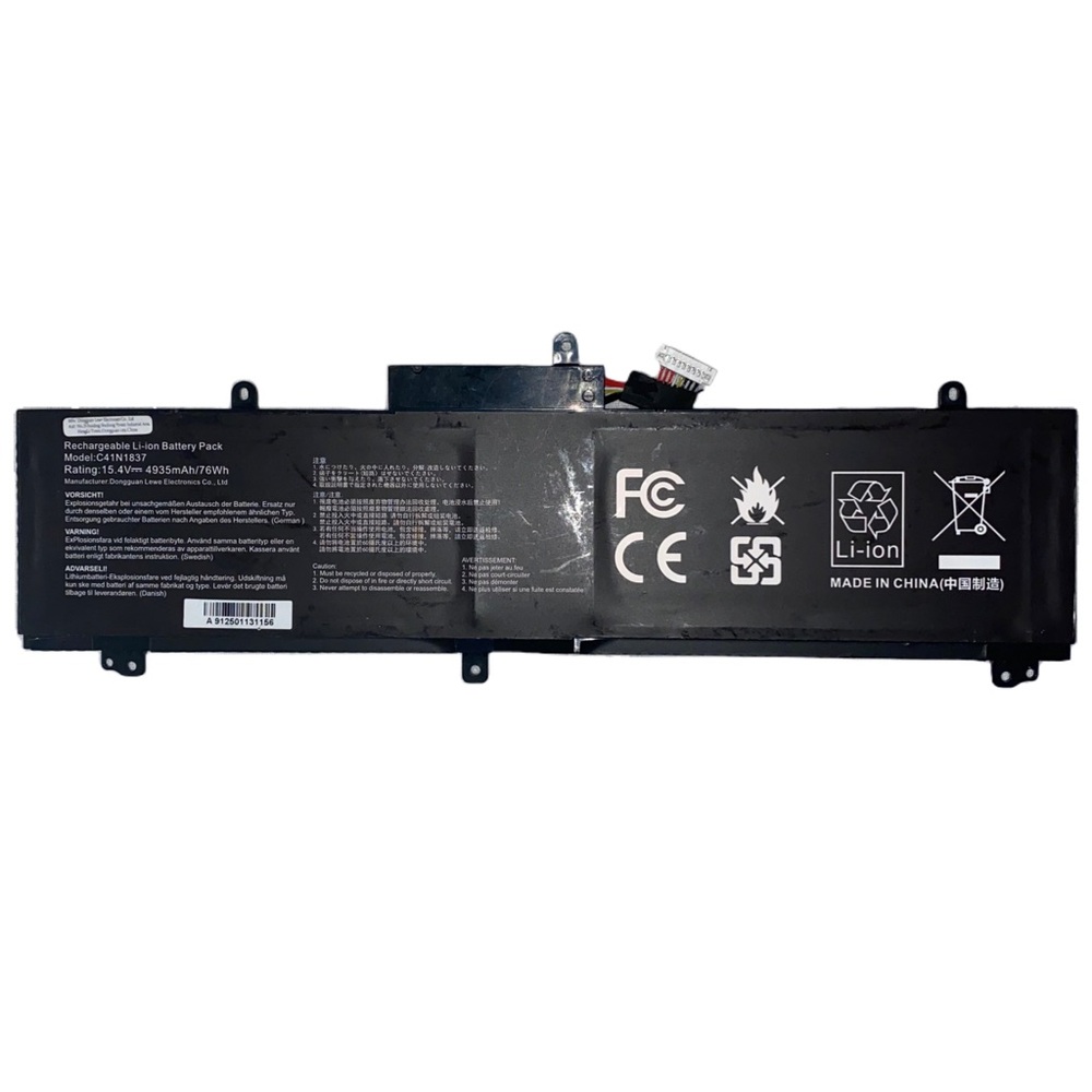 C41N1837 15.4V 76Wh 4935mAh Laptop Battery Pack for ASUS ROG Zephyrus Laptops